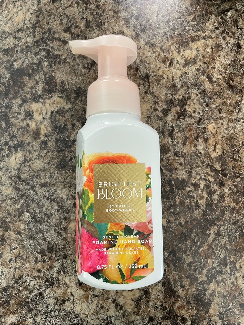 Bath & Body Works Brightest Bloom Foaming Hand Soap — Pink & Gold